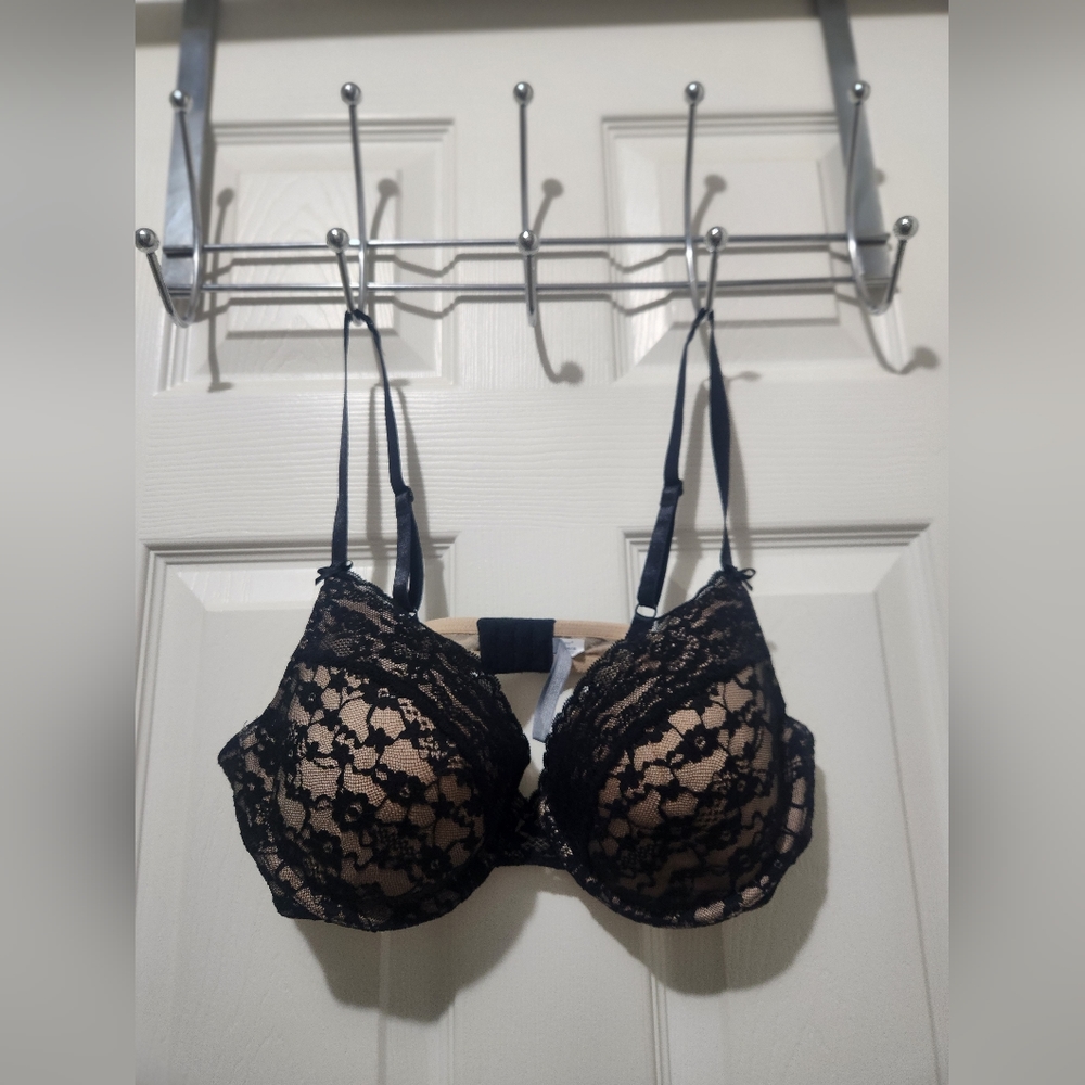 Aerie black lace bra 38C